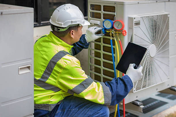 Professional Hvac technician working in Ironia, NJ